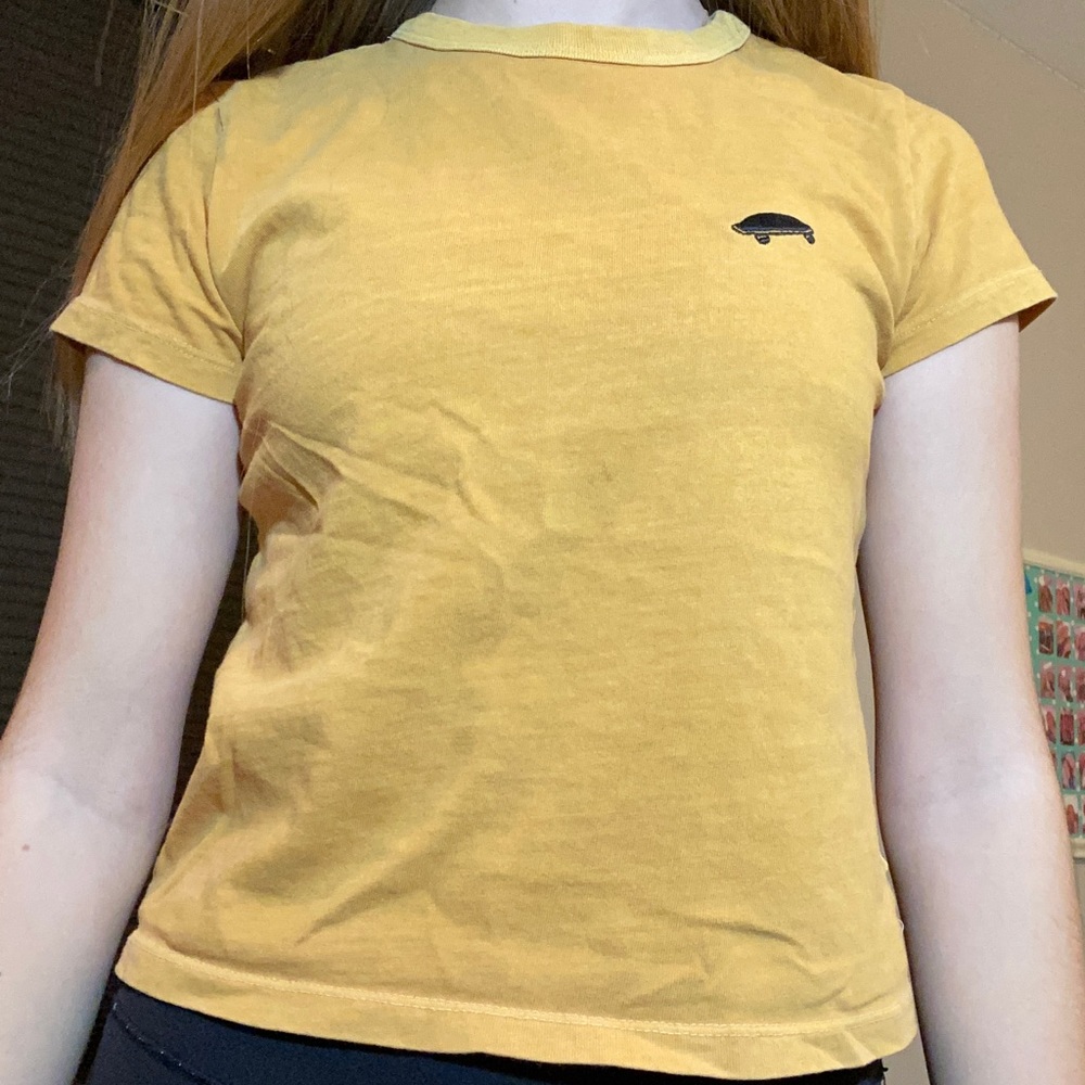 Cropped short sleeve shirt